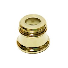 Danco Flute Style Designer Dual Thread Aerator, Polished Brass, 89291