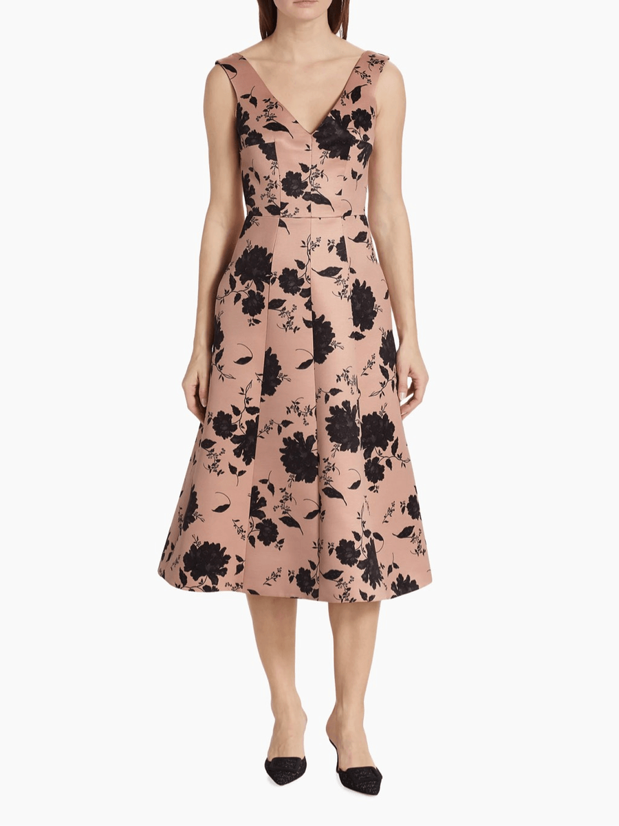 burgundy emilia wickstead dress NEVADA GOWN - DRAPED EVENING DRESS
