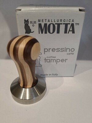 MOTTA Gestreifter Holzgriff Kaffee Tamper 58 mm - Art 6800 Gaggia Classic Rancilio 