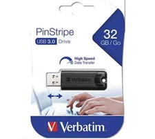 Verbatim PinStripe 32GB USB 3.0 Flash Drive (49317)