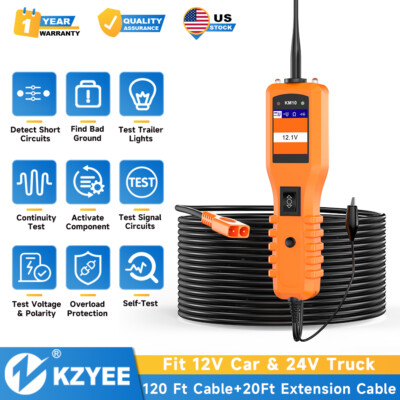 KZYEE KM10 Powescan Circuit Tester Electrical System Diagnostic Tool 12V & 24V
