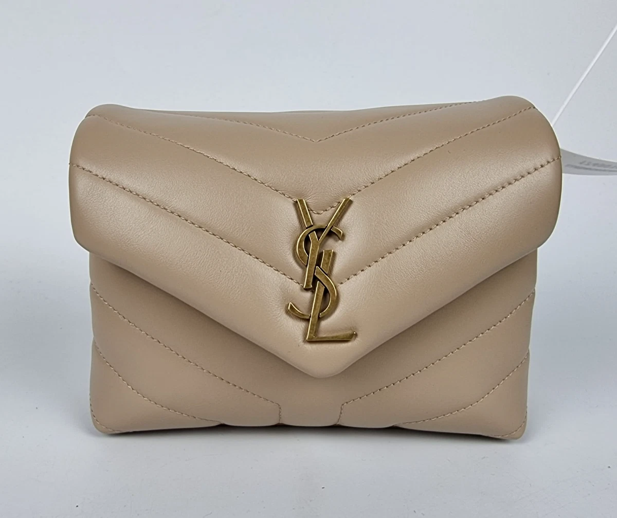 YSL Loulou Toy Beige Y Leather Bag, Luxury, Bags & Wallets on