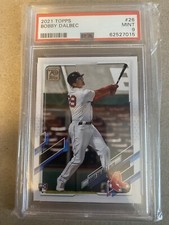 Bobby Dalbec 2021 Topps RC #26 Graded PSA 9 Boston Red Sox