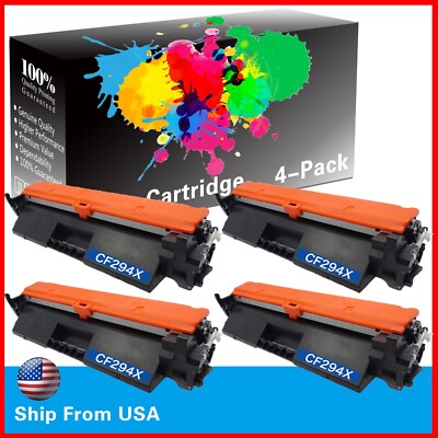 4Pack CF294X 94X Toner Cartridge Uesd for M148dw M148fdw M118dw Printer