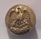 CSA BRASS LOUISIANA HAT PIN - CONFEDERATE STATES OF AMERICA - REBEL + CIVIL WAR