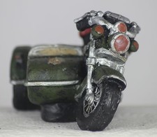 13cm MOTORCYCLE WITH SIDECAR MODEL - MOTORBIKE - BIKER'S GIFT - VINTAGE - RETRO