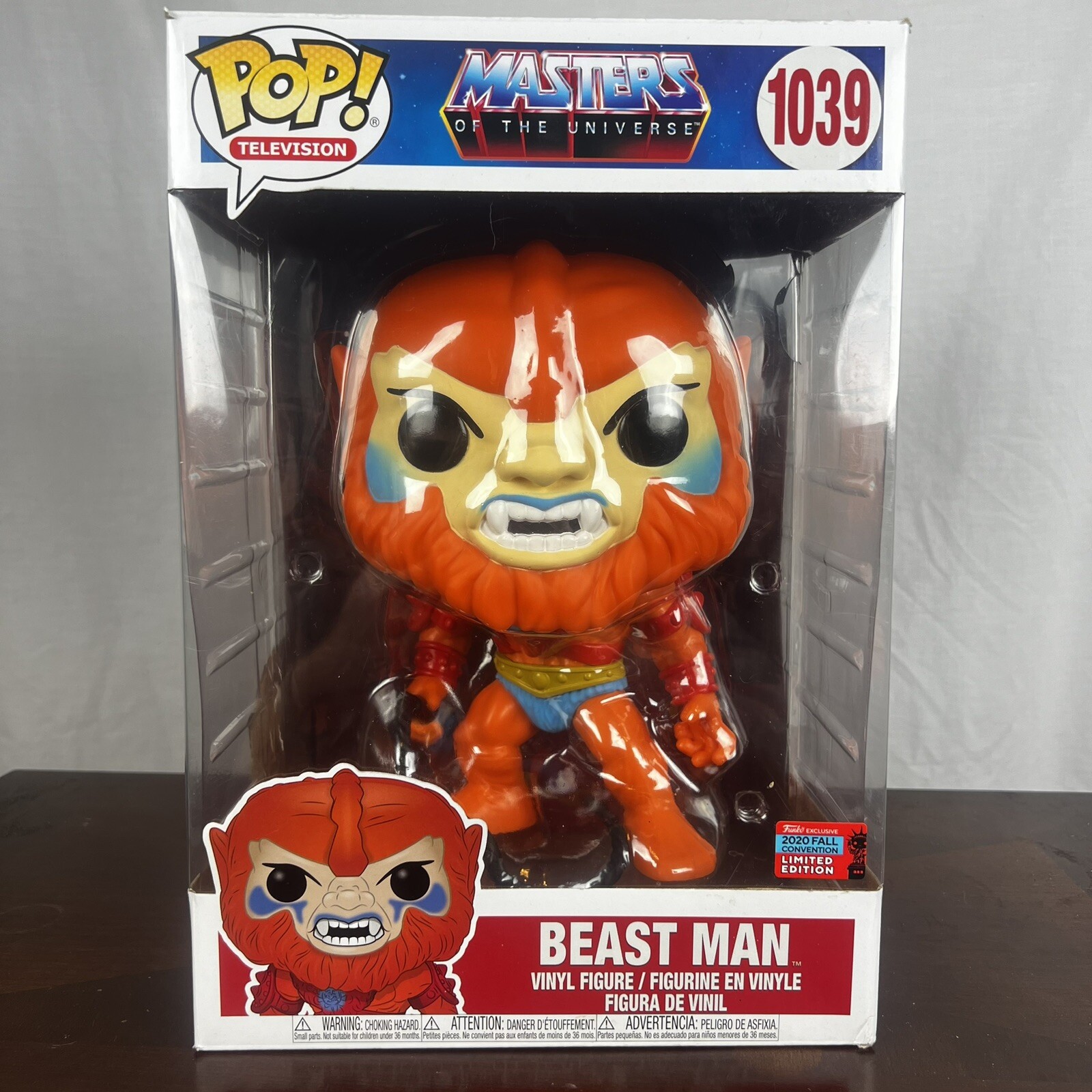 Funko Pop Vinyl Masters of the Universe Beast Man 10 Inch NYCC 2020 Exclusive #1039