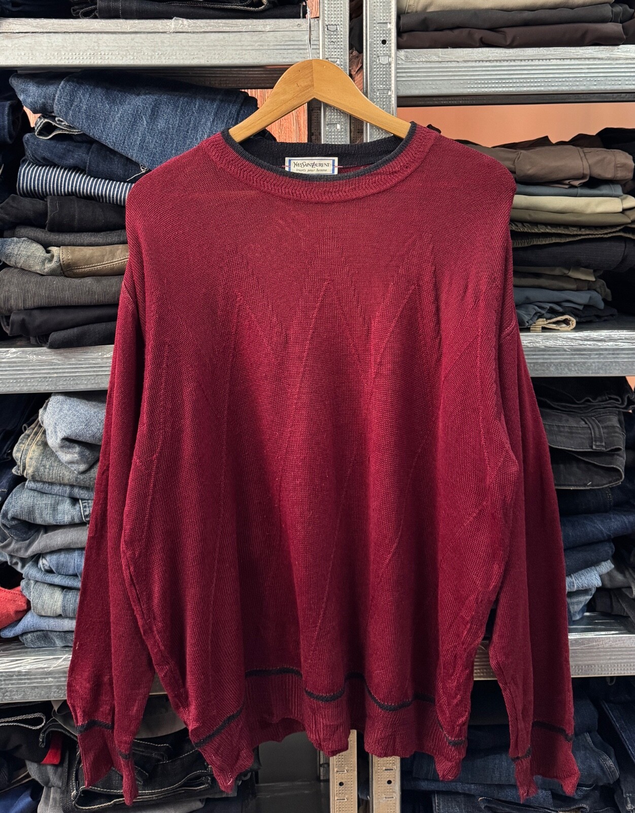 Maglione vintage YVES SAINT LAURENT taglia 54