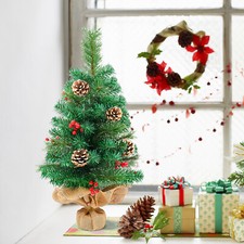 55-60cm Desktop Mini Small Christmas Tree With LED Lights Table Top Xmas Decor