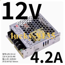1pcs New MEAN WELL Switching Power Supply LRS-50-12 12V 4.2A