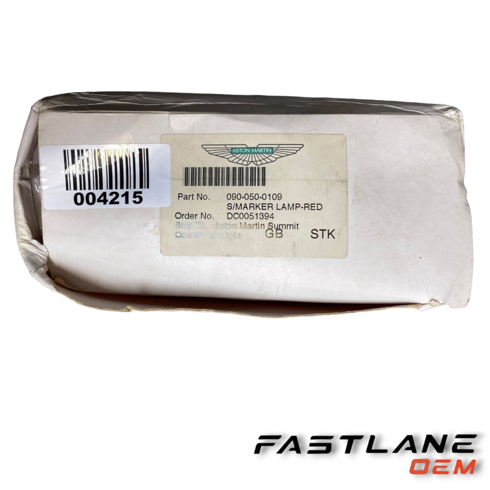 GENUINE ASTON MARTIN, S/MARKER LAMP-RED NEW OEM 090-050-0109