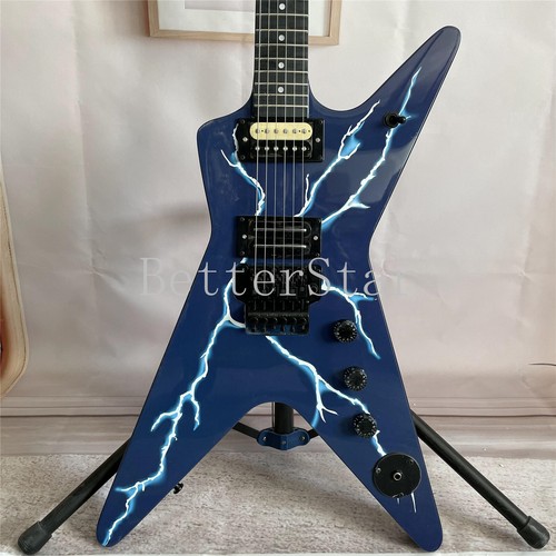 In Stock Dimebag Darrell Razorback Rebel Confederate Flag Red Electric Guitar Floyd Rose Tremolo Bridge Dime Razor Inlay Grover Tuners Black Hardware Whammy Bar From 174,4 € | DHgate