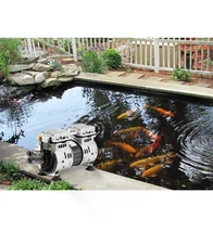 3/4HP Oil Free Pond Aerator Pump Air Compressor Aeration System Up to 3 Acre