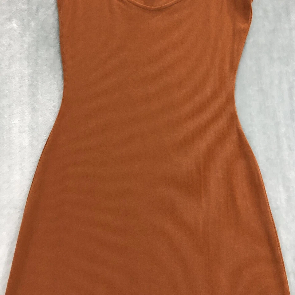 Boden Womens Maxi Tank Dress US 4P AU 8 Rust Brown 4-Way Stretch Ribbed Knit EUC - image 4 of 4