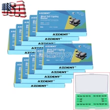 10X AZDENT Dental Orthodontic Self-Ligating Brackets Braces Mini MBT/Roth 022