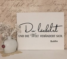 Shabby Chic Wasserf.Aufkleber Buddha Möbeltattoo Schrank,Tisch,Büro Bild/Schild
