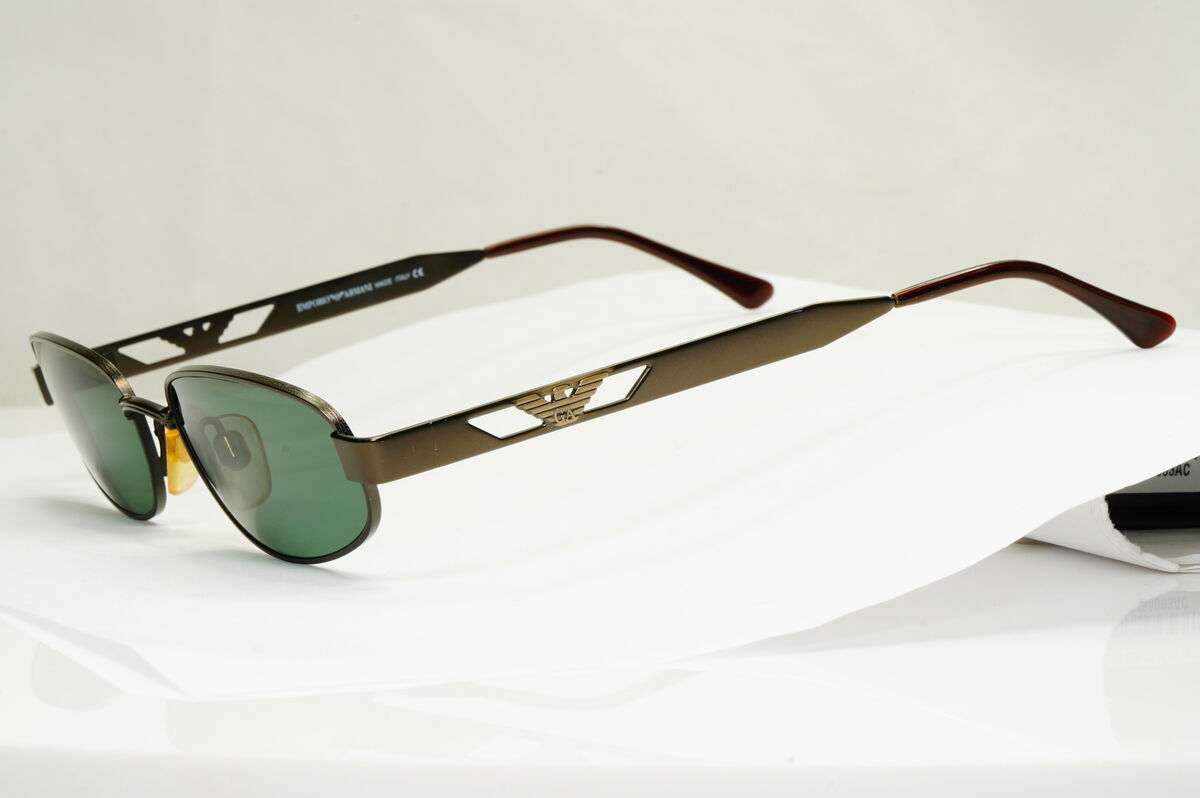 Emporio Armani Sunglasses 1997 Vintage Rectangle Bronze Emporio Armani Sunglasses 1997 Vintage Rectangle Bronze