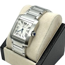 2023 Cartier Tank Francaise Large WSTA0067 Silver Roman Dial Steel Box Papers 8