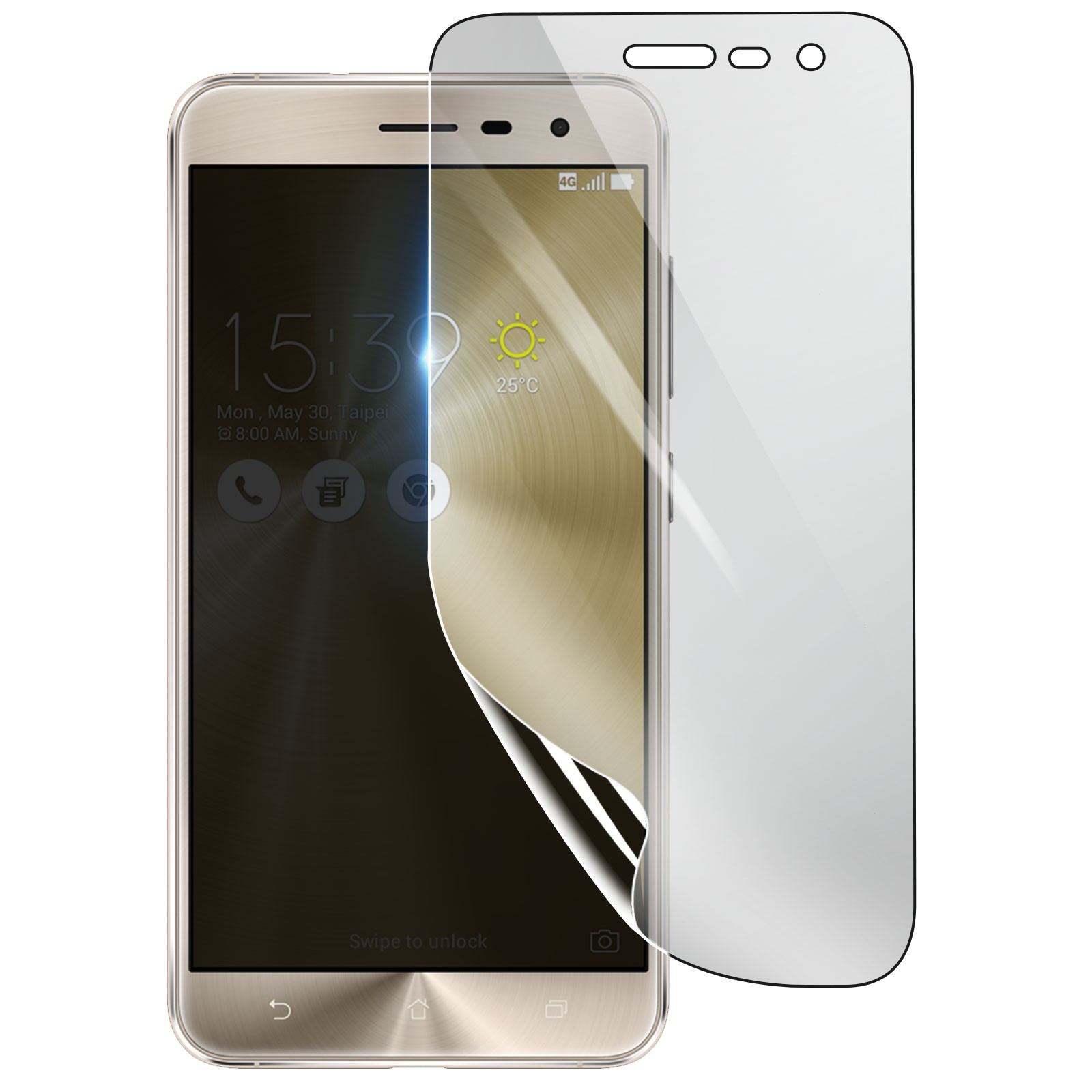Protection hydrogel antichoc Asus Zenfone 3 ZE552KL pour sport et outdoor