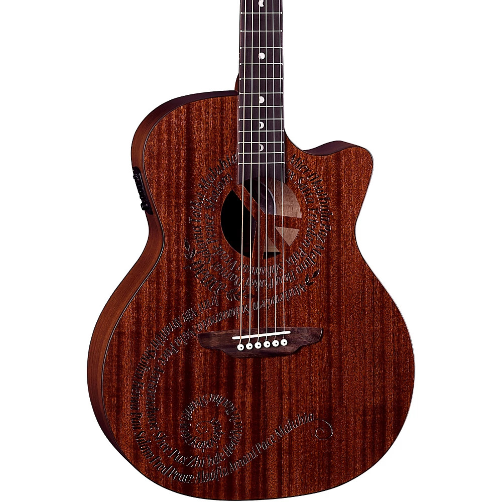 Luna Gypsy Maluhia Grand Concert Acoustic-Electric Guitar Natural 63890₽