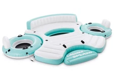Intex 57274EP Laguna Splash Island Floating Water Raft with 2 Detachable Lounges