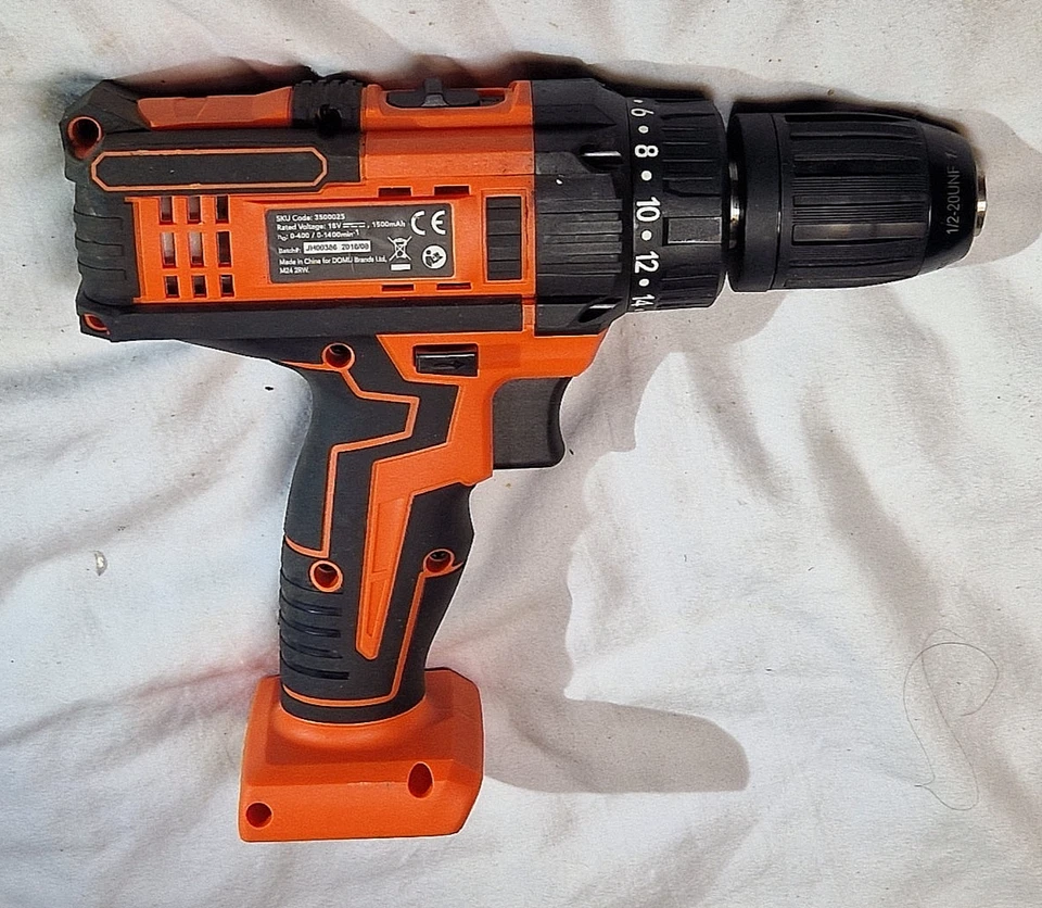 Taladro atornillador inalámbrico Vonhaus 3500025 18V sin batería sin cargador (funciona) Foto 2 de 4