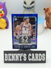 2023-24 Contenders Optic Basketball Blue Cracked Ice Prizm 7/75 Tyrese Maxey 