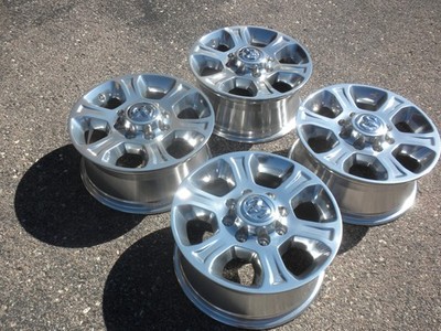 four 18'' Dodge 2500 and 3500 rims 18 inches Dodge Ram 2500 wheels OEM polished