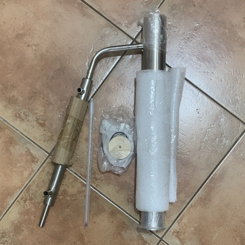 2” stainless steel distillation head. Can fit old beer kegs. Brand new.