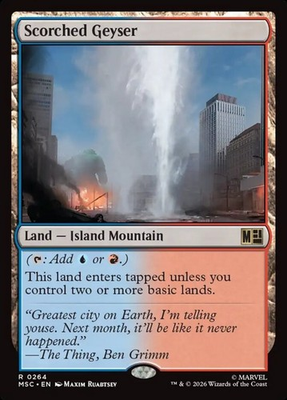 #ad Scorched Geyser Marvel Super Heroes Commander #264 Magic TCG $2.99