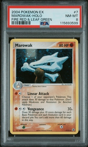 Marowak graded PSA 8 for sale on eBay