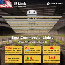 800W w/ Samsung LED Grow Light Bar Full Spectrum Indoor Commercial Dimmable Lamp