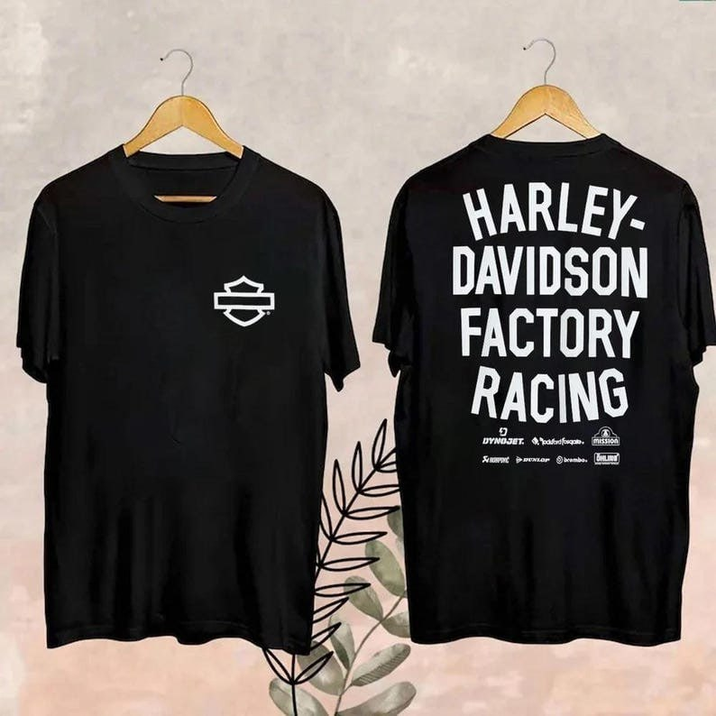 Harley Davidson Factory Racing TShirt  Black