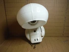 vintage porcelain wall sconce light fixture  milk glass shade