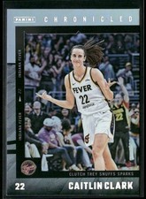 2025 Panini Caitlin Clark Chronicled -  Clutch Trey, Silver Holo Foil #21