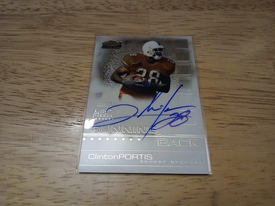 2002 Topps Finest CLINTON PORTIS Rookie Auto #'d 328/1200. RC. Broncos Autograph - Image 2 of 4