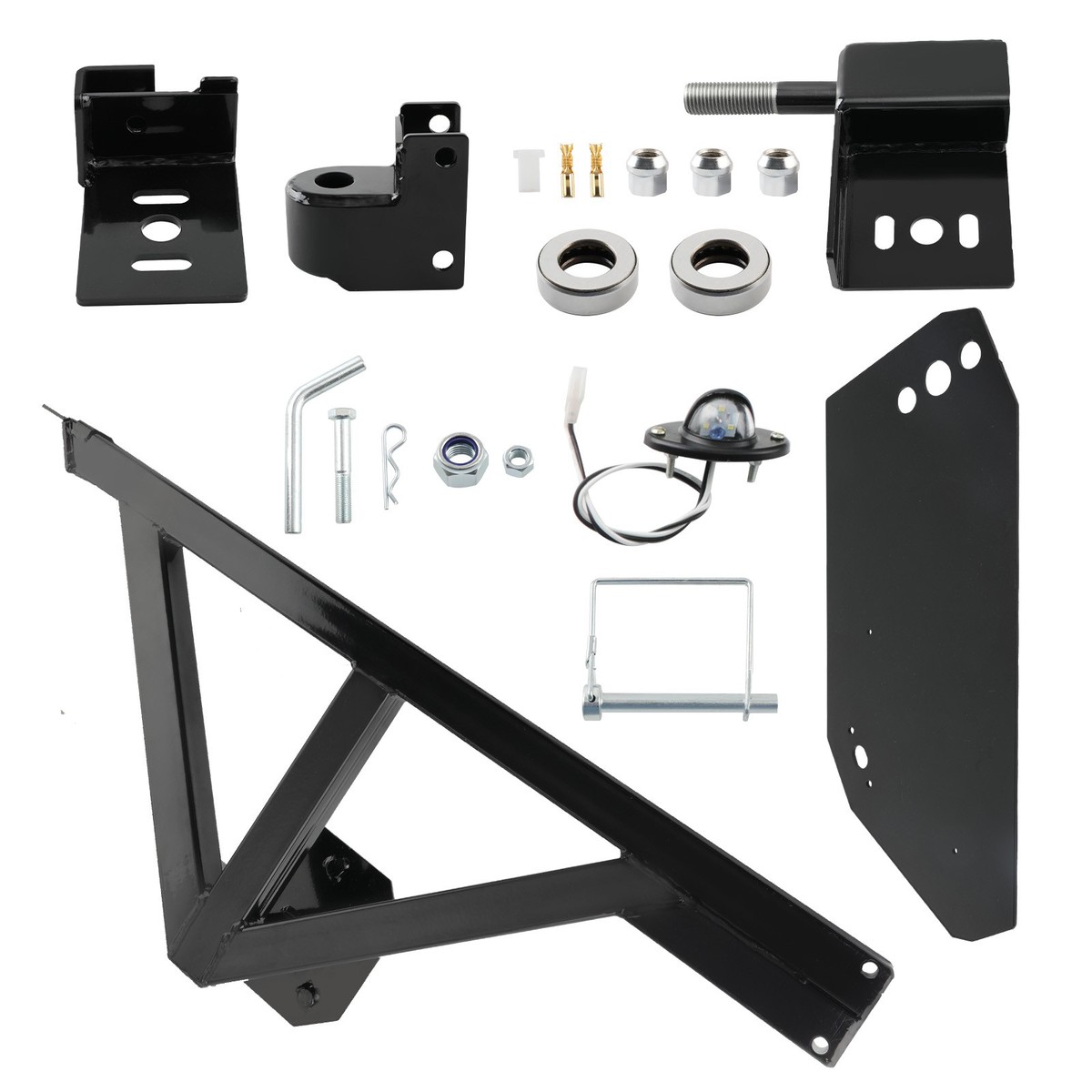 Spare Tire Carrier Mount w/ Drop Down Option Bolt-on Fit for