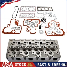 Complete Cylinder Head & Full Gasket Kit Compatible With Kubota V1702 Engine