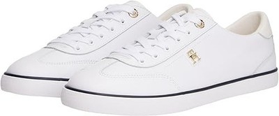 Tommy Hilfiger Damen Th Chic Profile Vulc Low Top Größe 38 Damen weiß