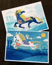 *FREE SHIP Singapore Year Of The Horse 2026 Lunar Chinese Zodiac (postcard) MNH