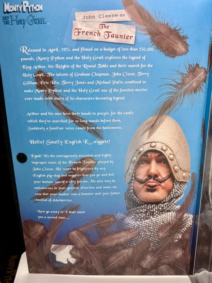 Juguetes "Monty Python y el Santo Grial" The French Taunter Sideshow NUEVOS EN CAJA Foto 4 de 4