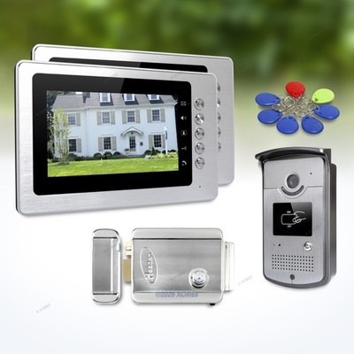 7inch Wired Video Door Phone Intercom System with Mute Mode for Home Security