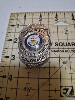 Vintage Obsolete Authorized Emergency Vehicle Colorado 52626