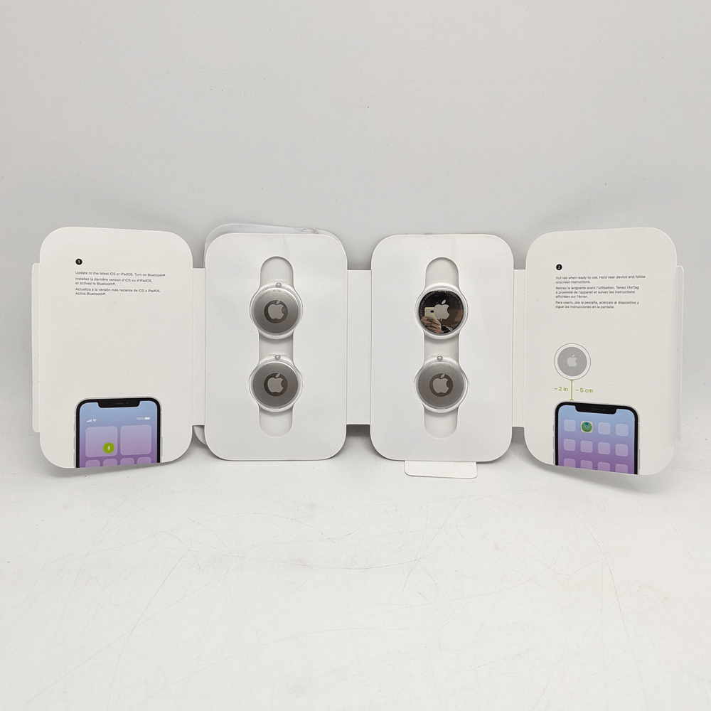 Apple AirTag 4-Pack GPS Tracker A2187 MX542AM/A Secure Find Your Items Easily