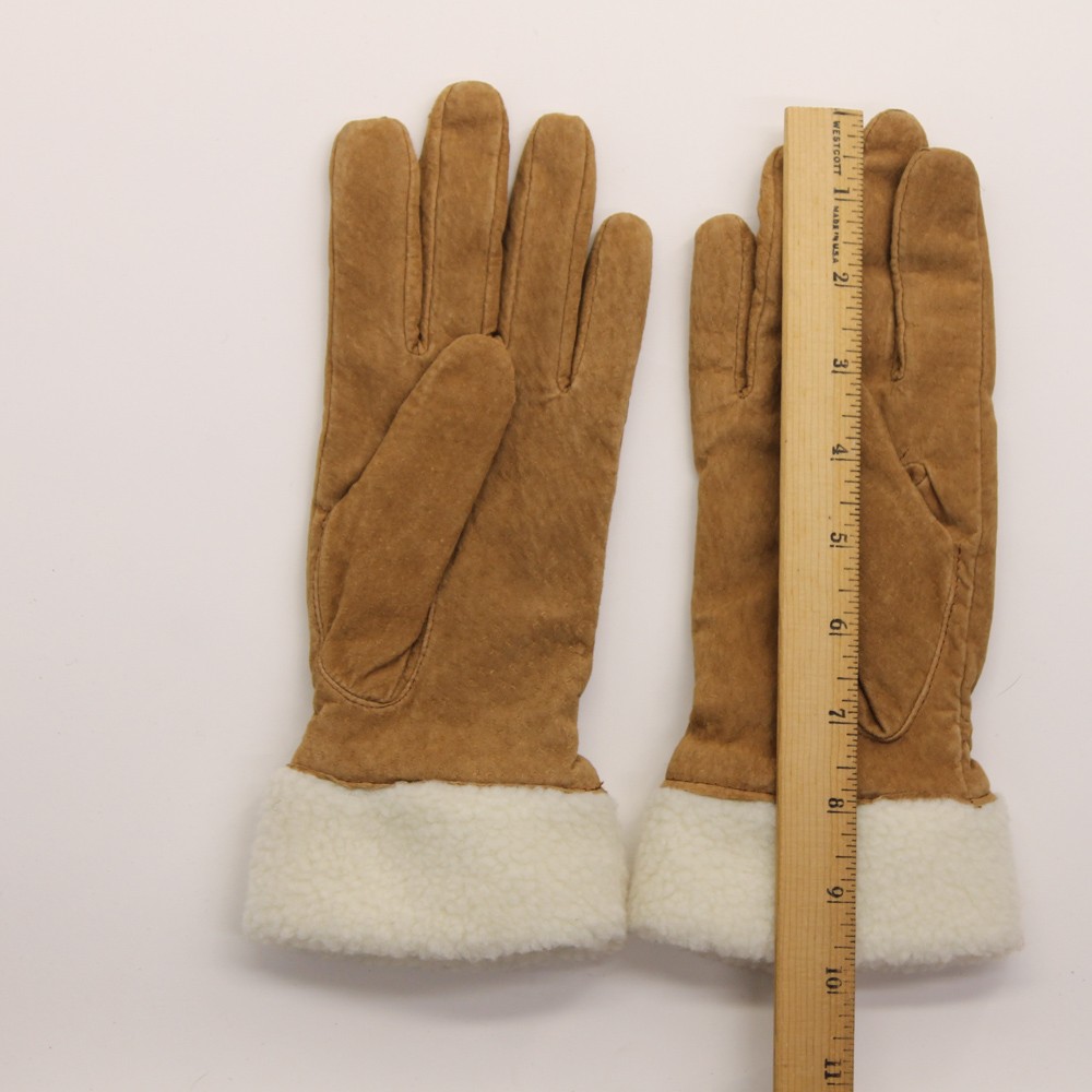 Jaclyn Smith medium brown leather patterned winte… - image 5