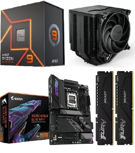 AMD Ryzen Kit 9950X3D 9900X3D 9800X3D X870E AORUS Wifi7 DDR5 128GB PC6000 Bundle