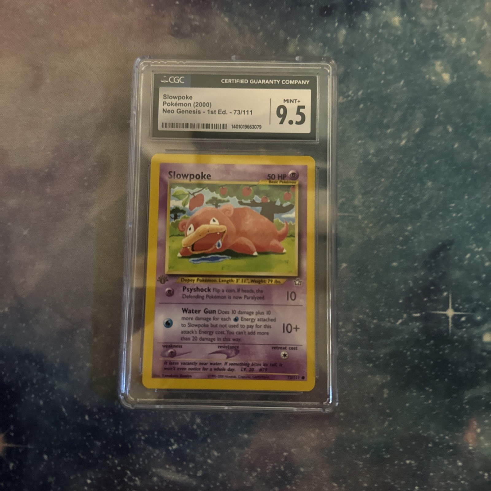 2000 Pokemon 1st Edition Slowpoke-Neo Genesis-73/111-CGC 9.5 Gem Mint