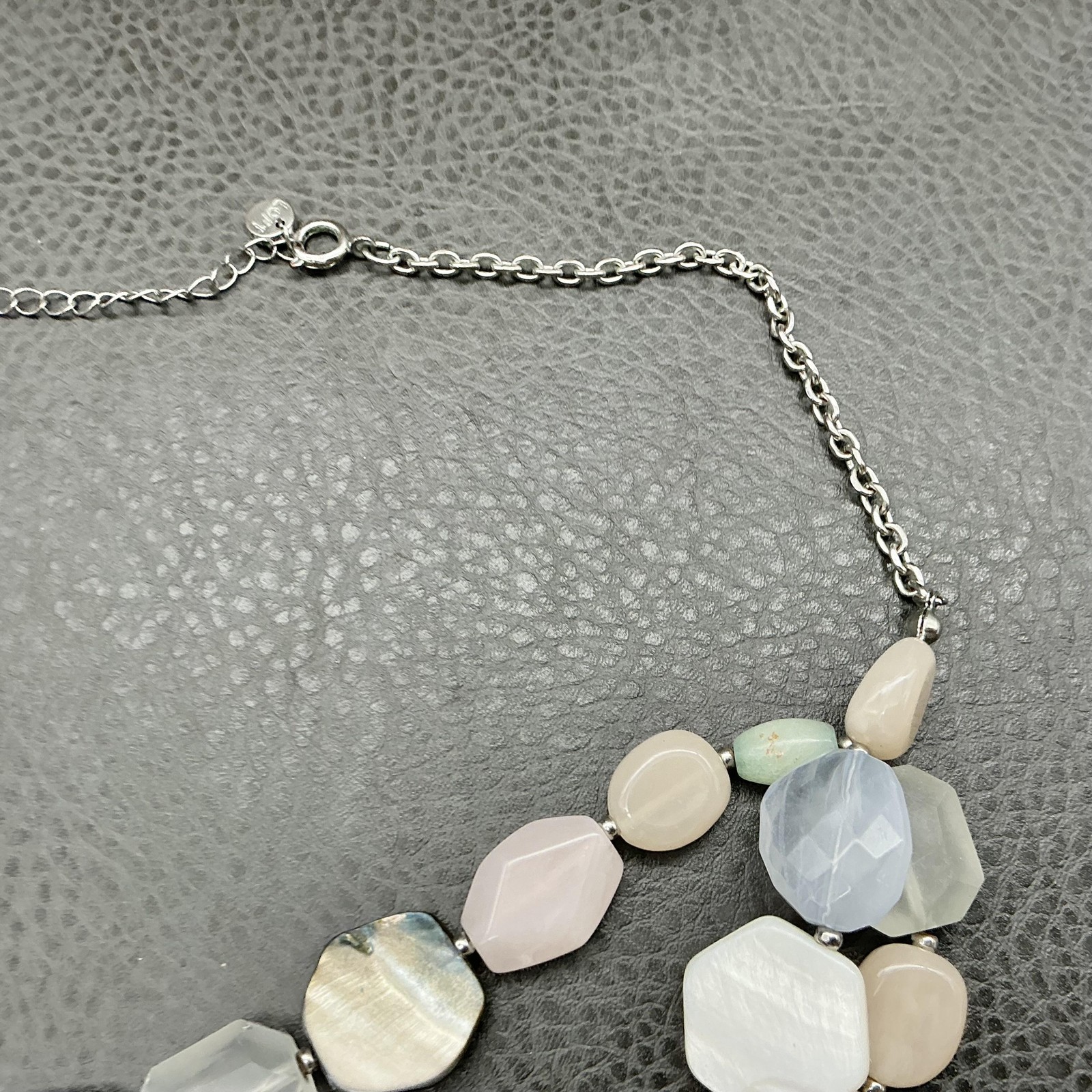 LOFT Necklace Multicolor Beaded Shell Layered 20 … - image 6