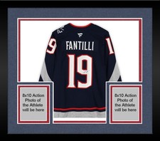 Framed Adam Fantilli Blue Jackets Signed 2025 Stadium Series Premium Jersey