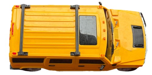 2007 Plastica Giallo Hummer H2 SUV 1:24 7,25" lungo x 3" largo - Foto 2 di 6